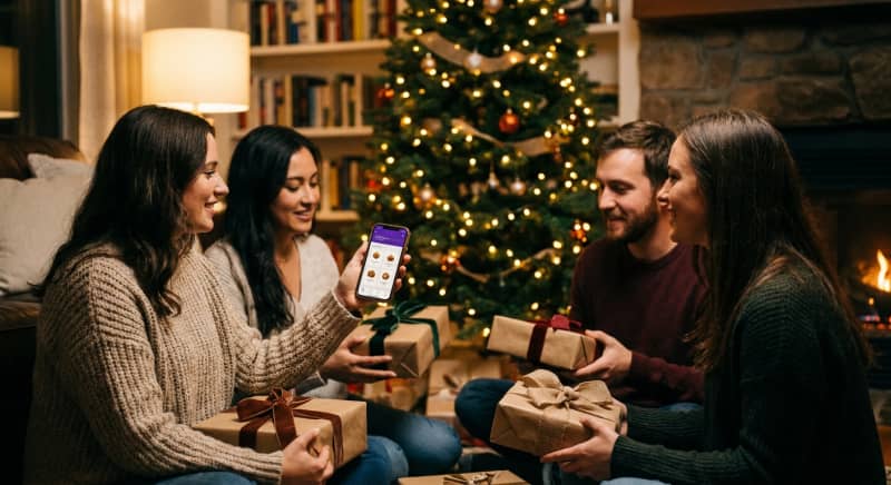 Idée cadeau Secret Santa : des cadeaux emballés avec des étiquettes anonymes pour un échange réussi.
