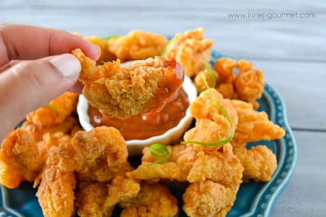 Fried Shrimp + Spicy Guava Sauce - Alica's Pepper Pot