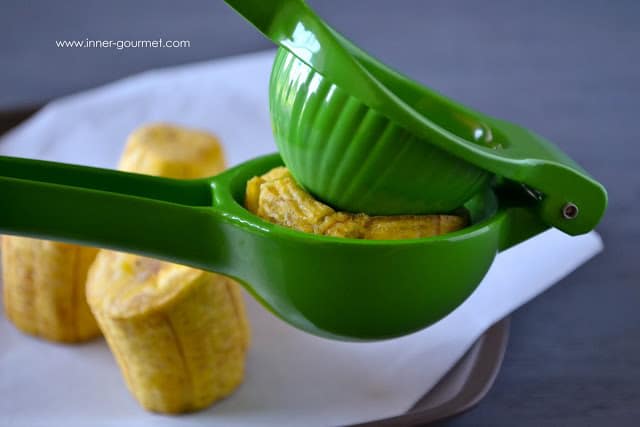 holiday appetizer: fried plantain cups + saltfish filling