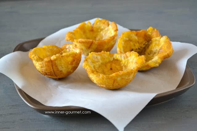 holiday appetizer: fried plantain cups + saltfish filling