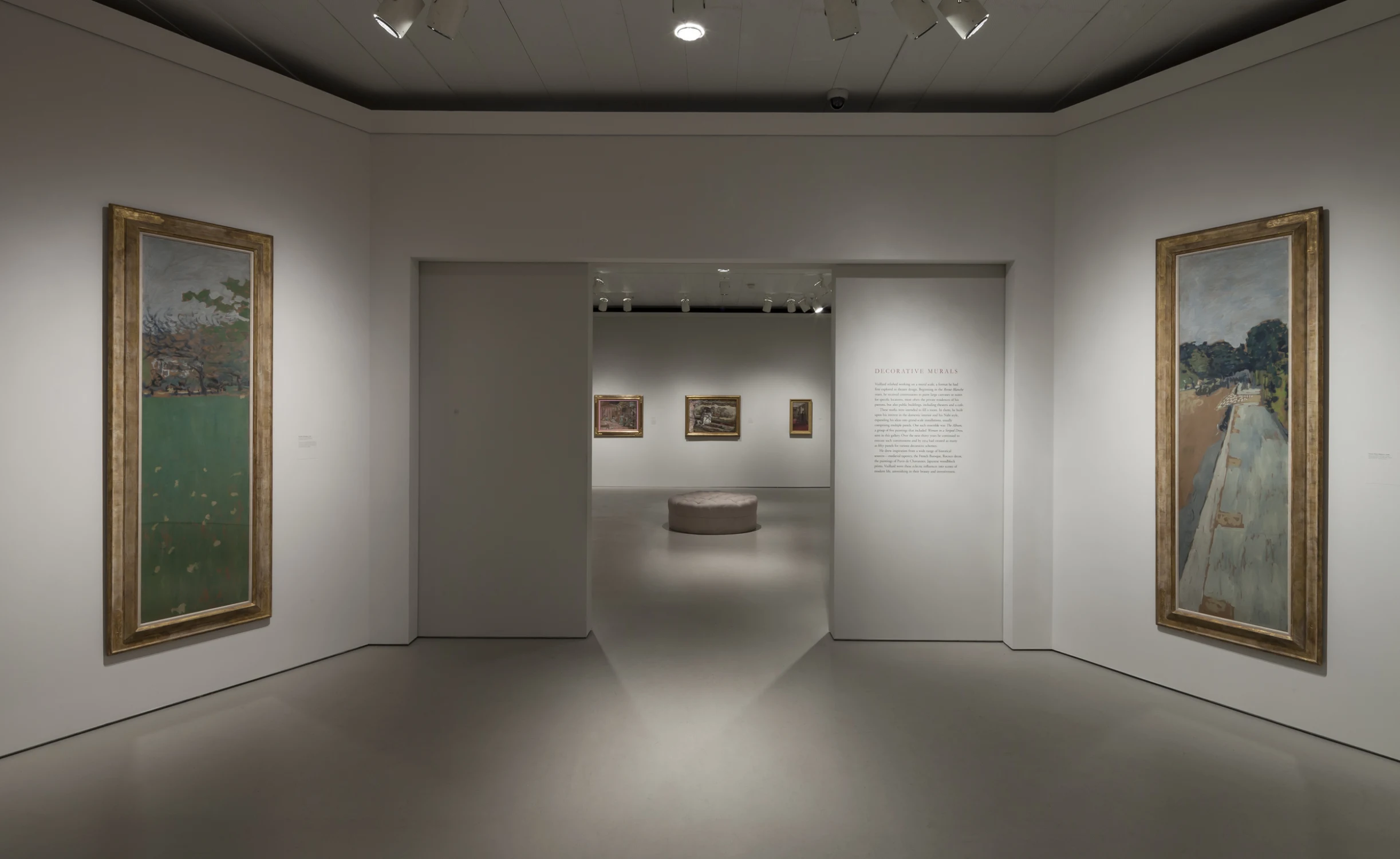 paintings, gallery, hallway