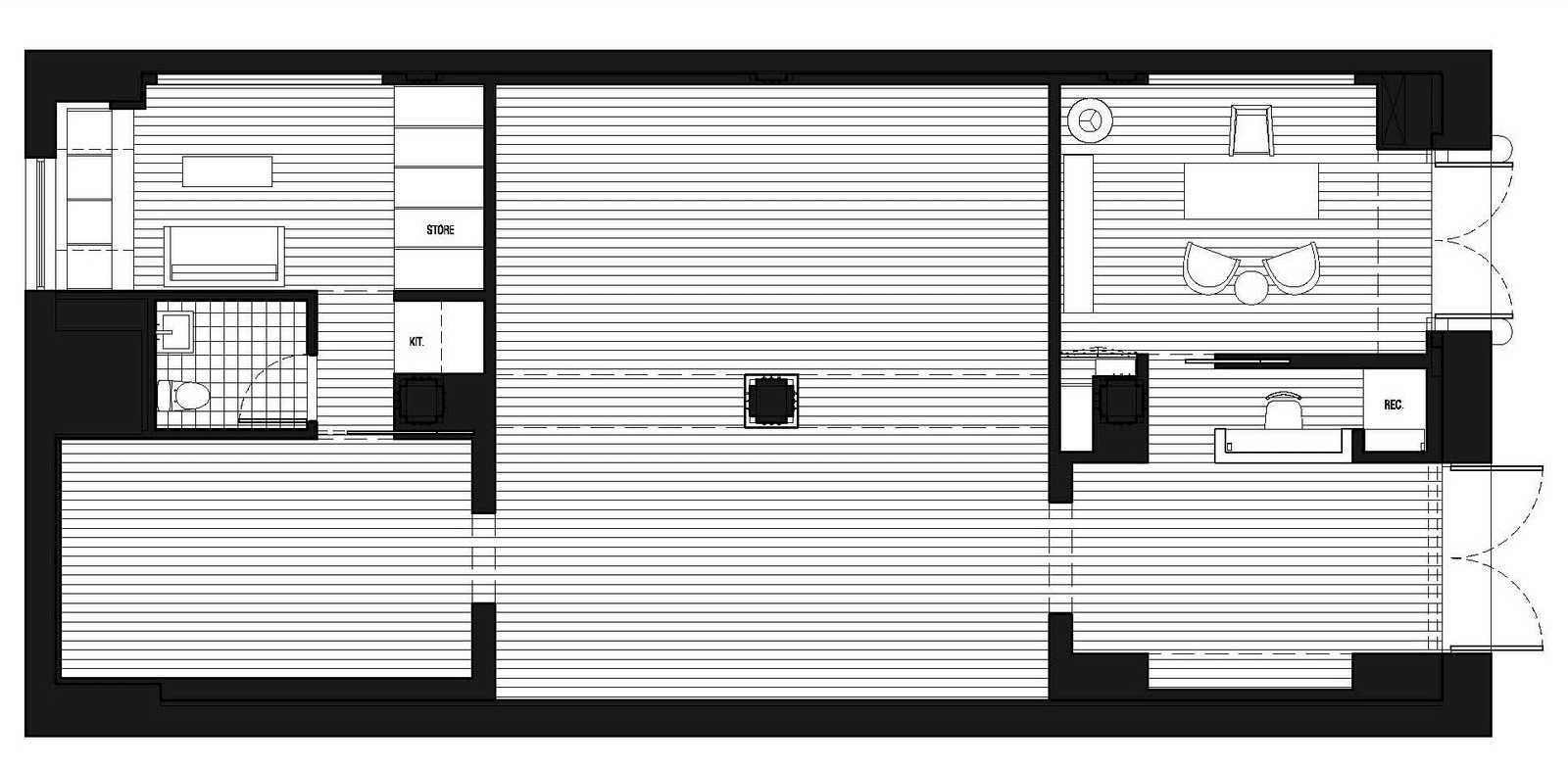 floor plan, gallery