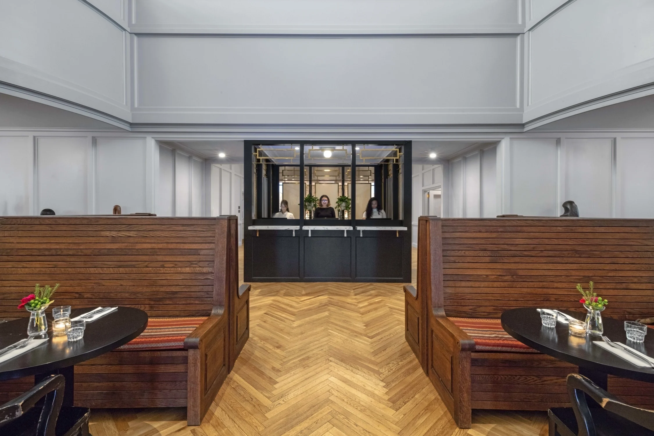 restaurant, benches, enterance, wood