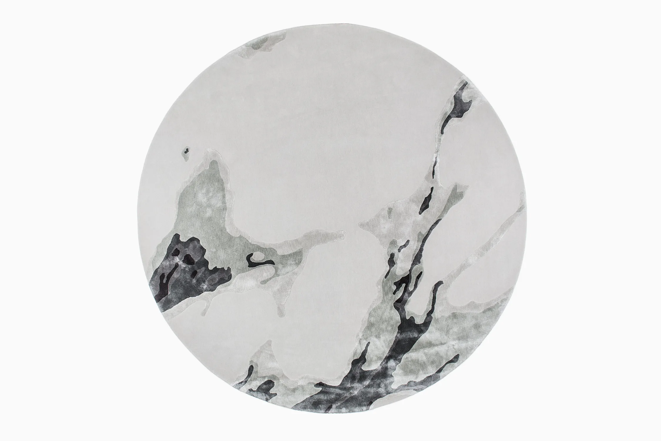 rug, carpet, circular, marble, white