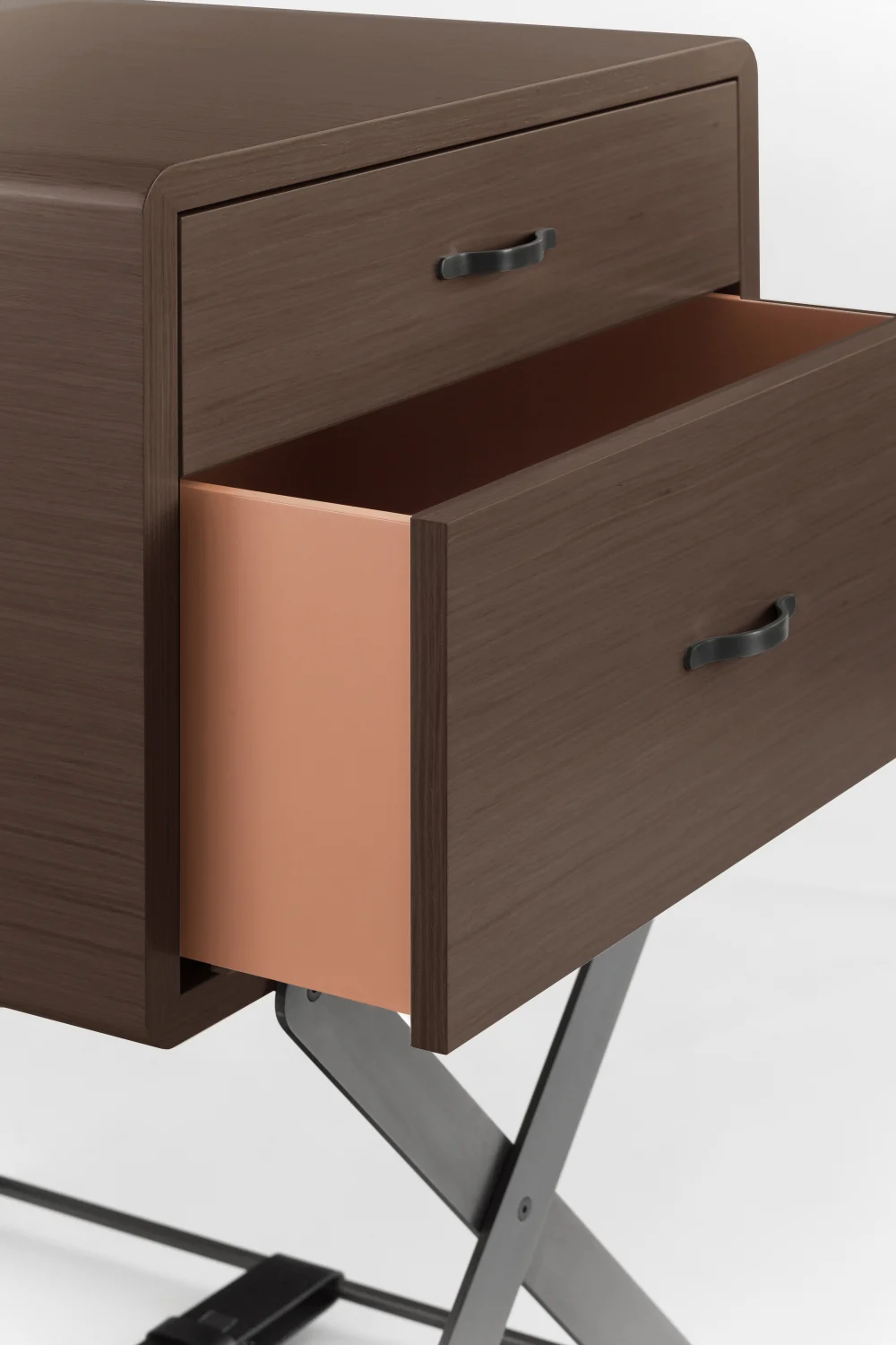 nightstand, drawers, walnut