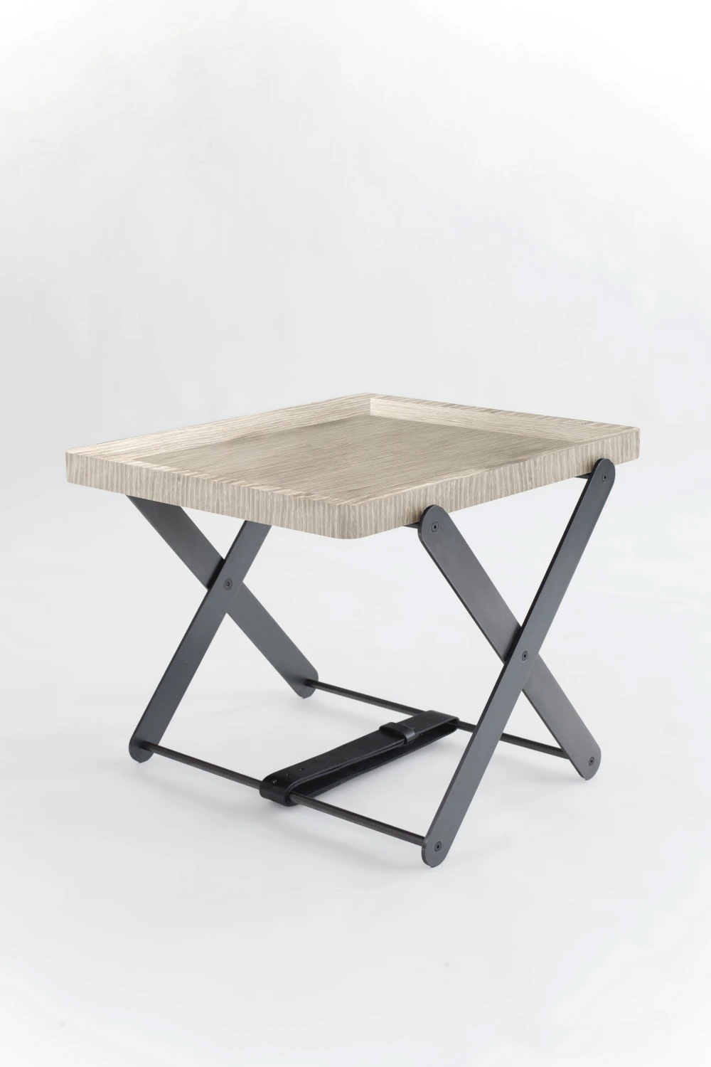 whitewashed oak, metal, table