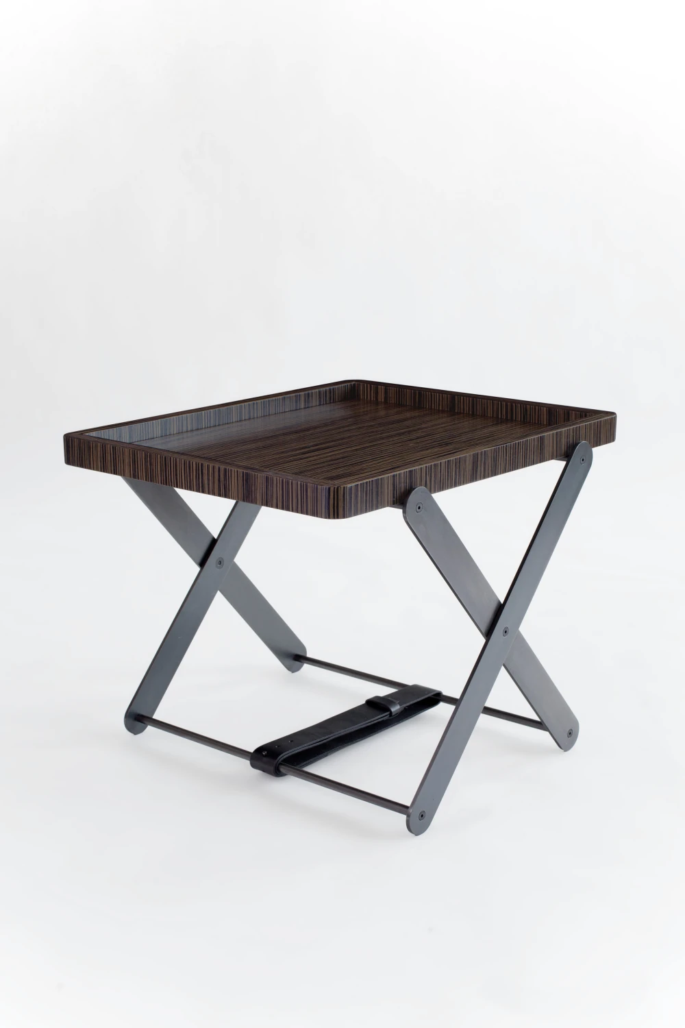 table, rosewood, metal
