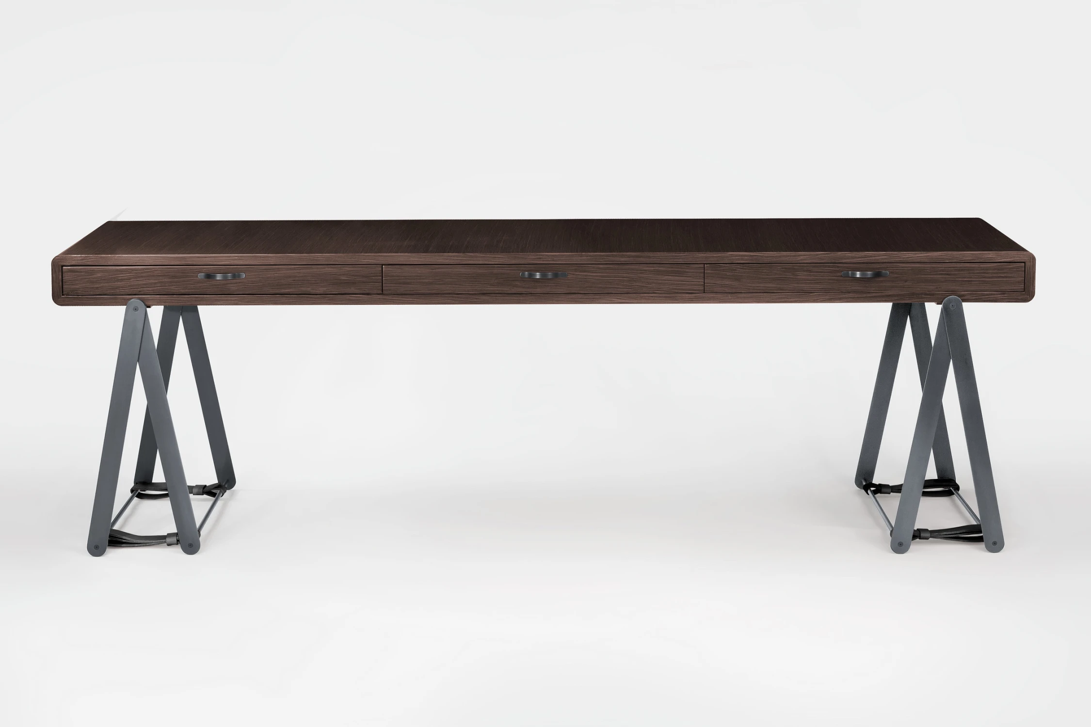 desk, front, rosewood, metal