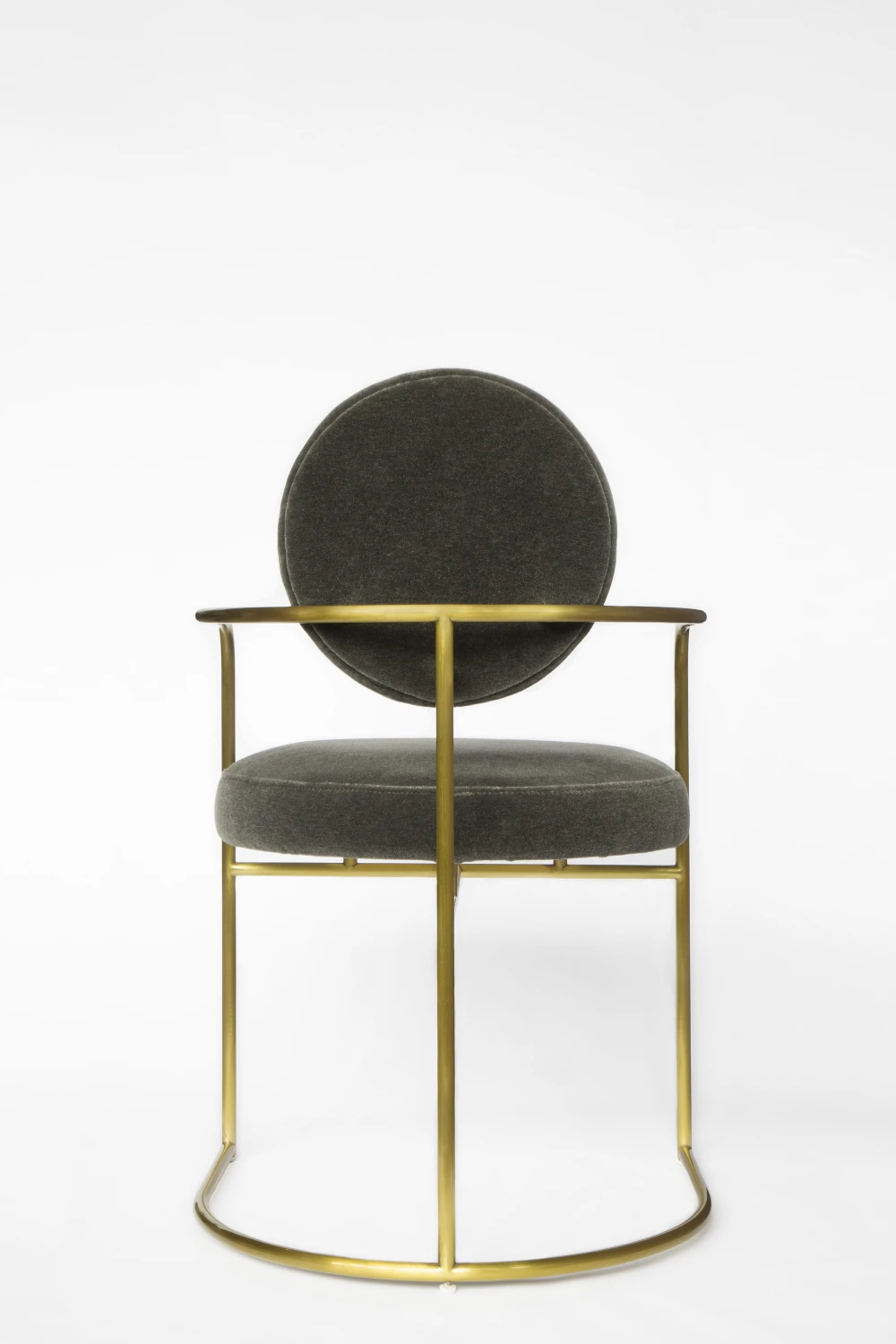 BACK, BLACK, LEATHER, GOLD, ARM CHAIR, BACK