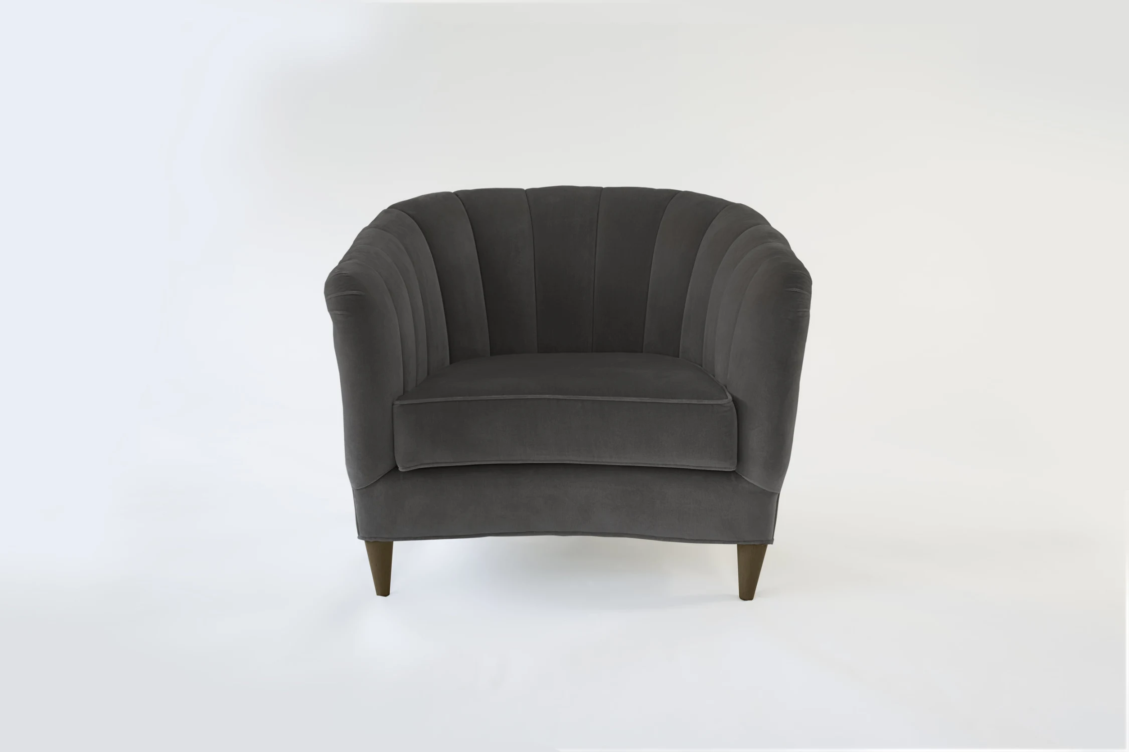 FRONT, VELVET, ARMCHAIR, BLACK, WOOD