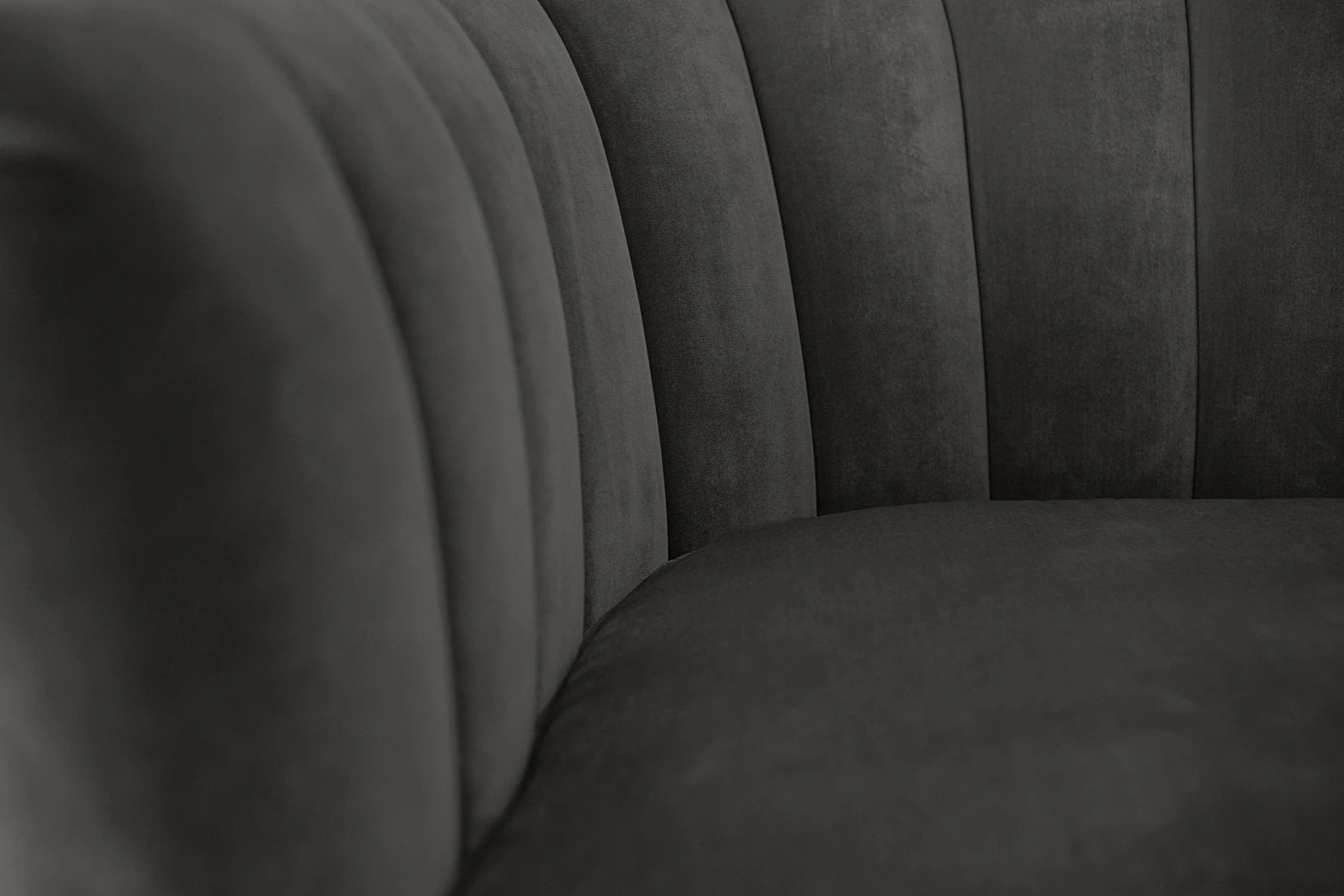 DETAIL, VELVET, ARMCHAIR, GRAY, WOOD, DETAIL