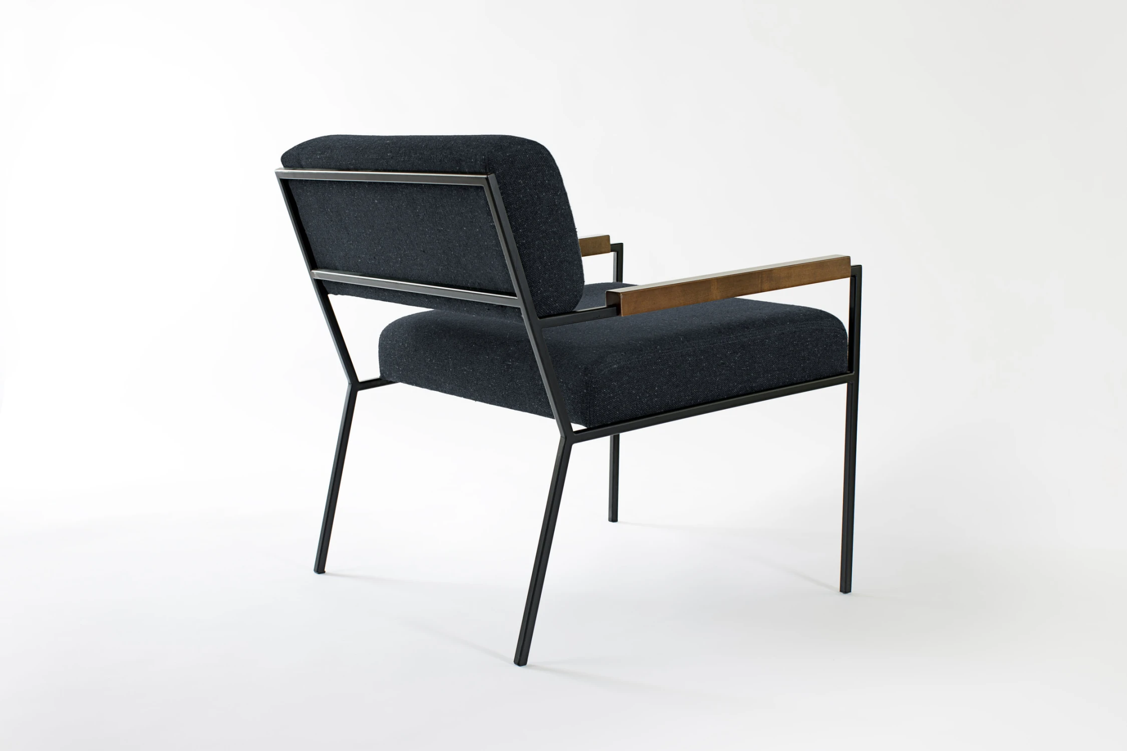 BACK, GREEN, WOOD, ARMCHAIR, LOUNGE CHAIR, METAL