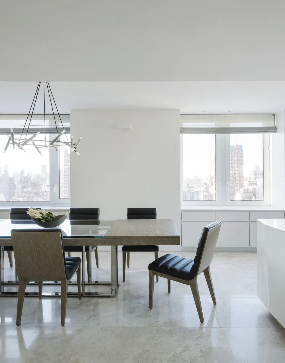 DINING ROOM, chairs, windows, chandelier