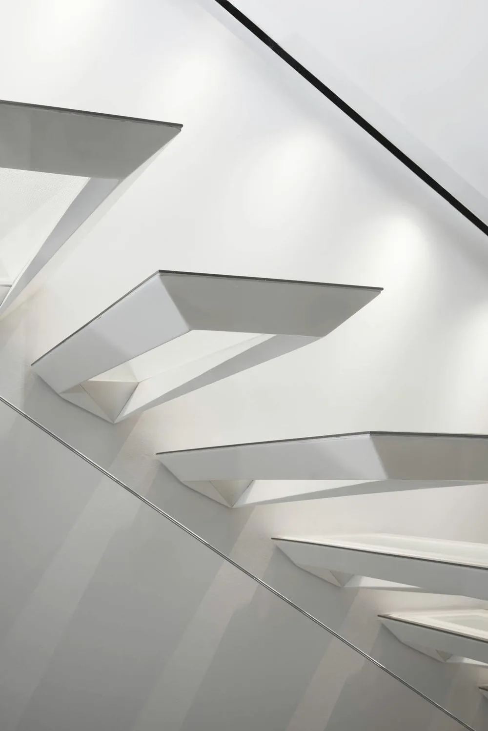 STAIR, glass, white