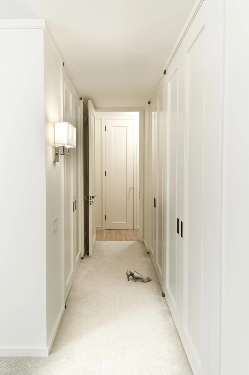 CORRIDOR, closets, white