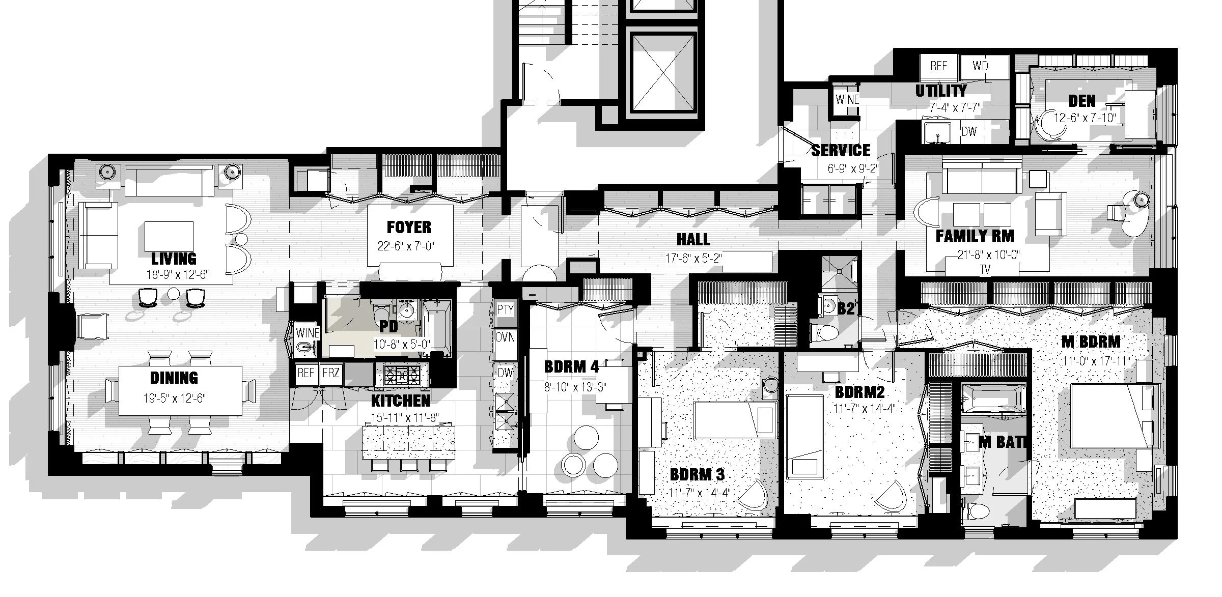 PLAN, apartment, floor plan