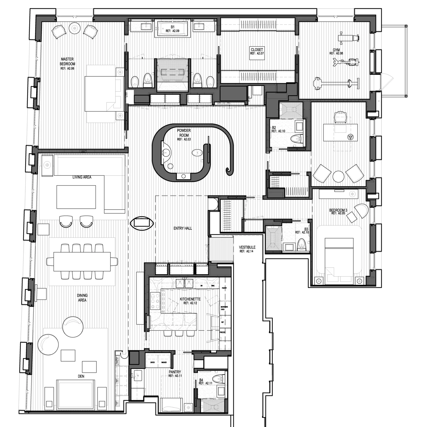 PLAN, apartment, penthouse