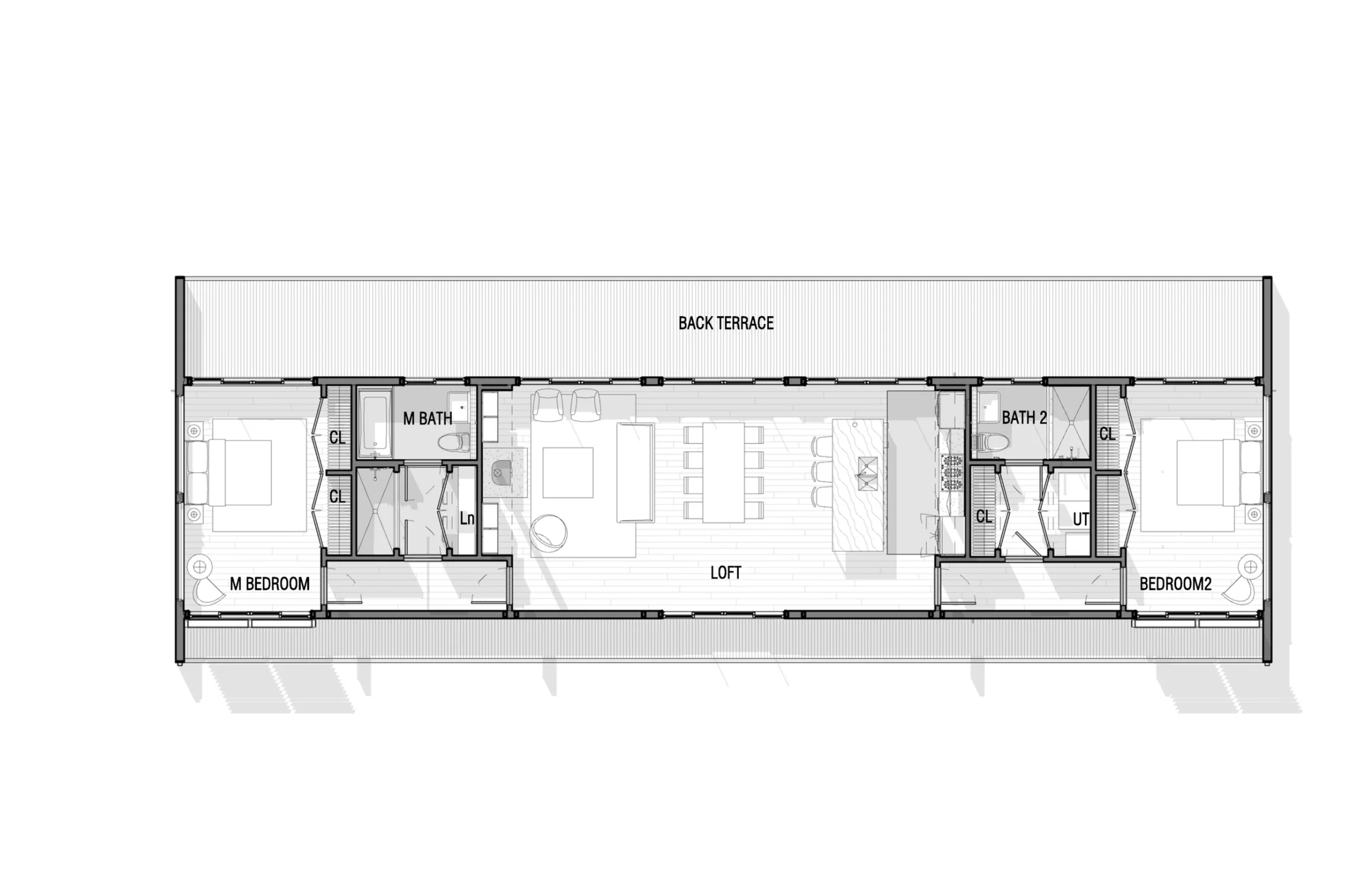 floor plan, terrace, open space