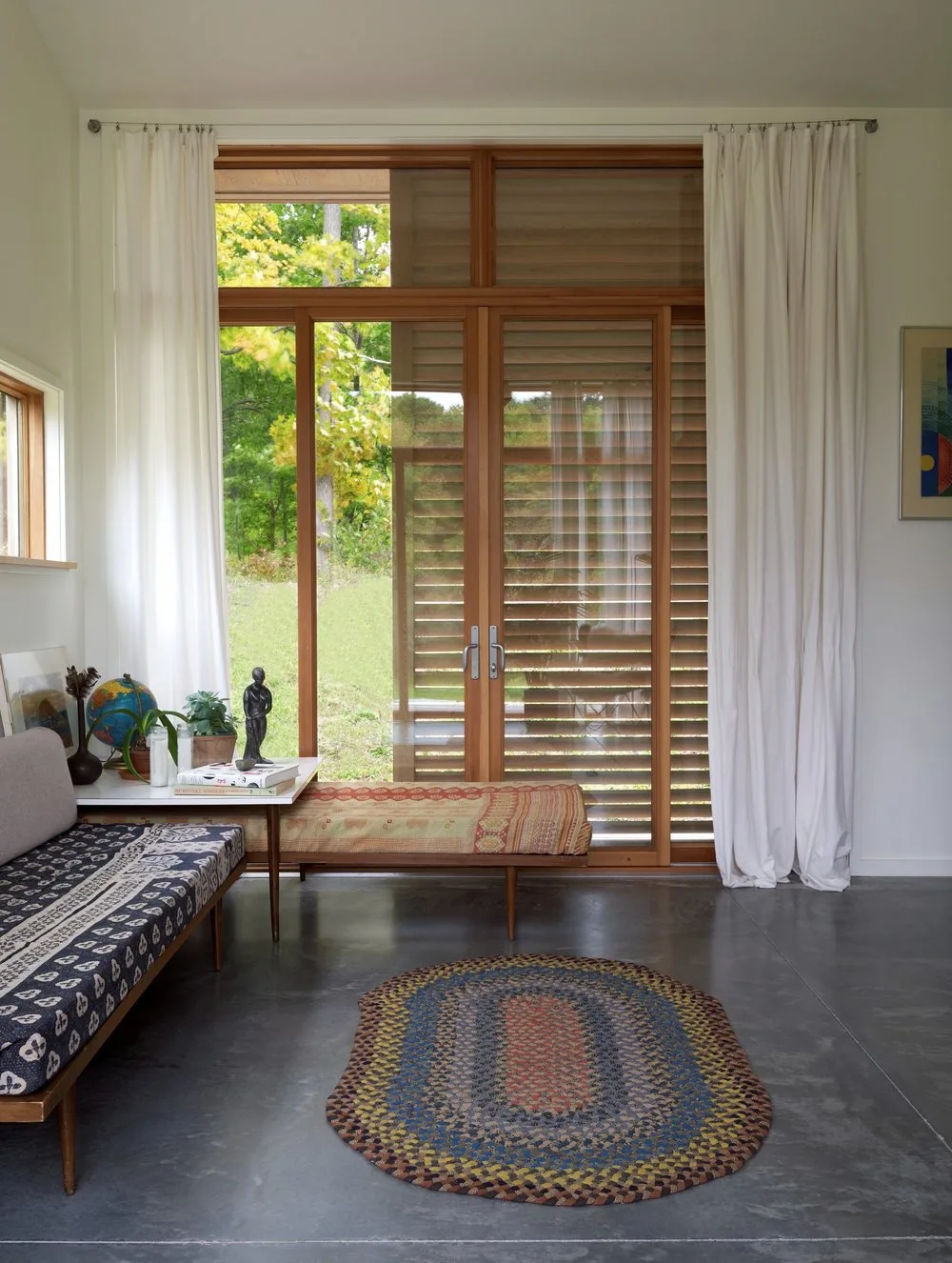 DOOR, sofa, carpet, curtains