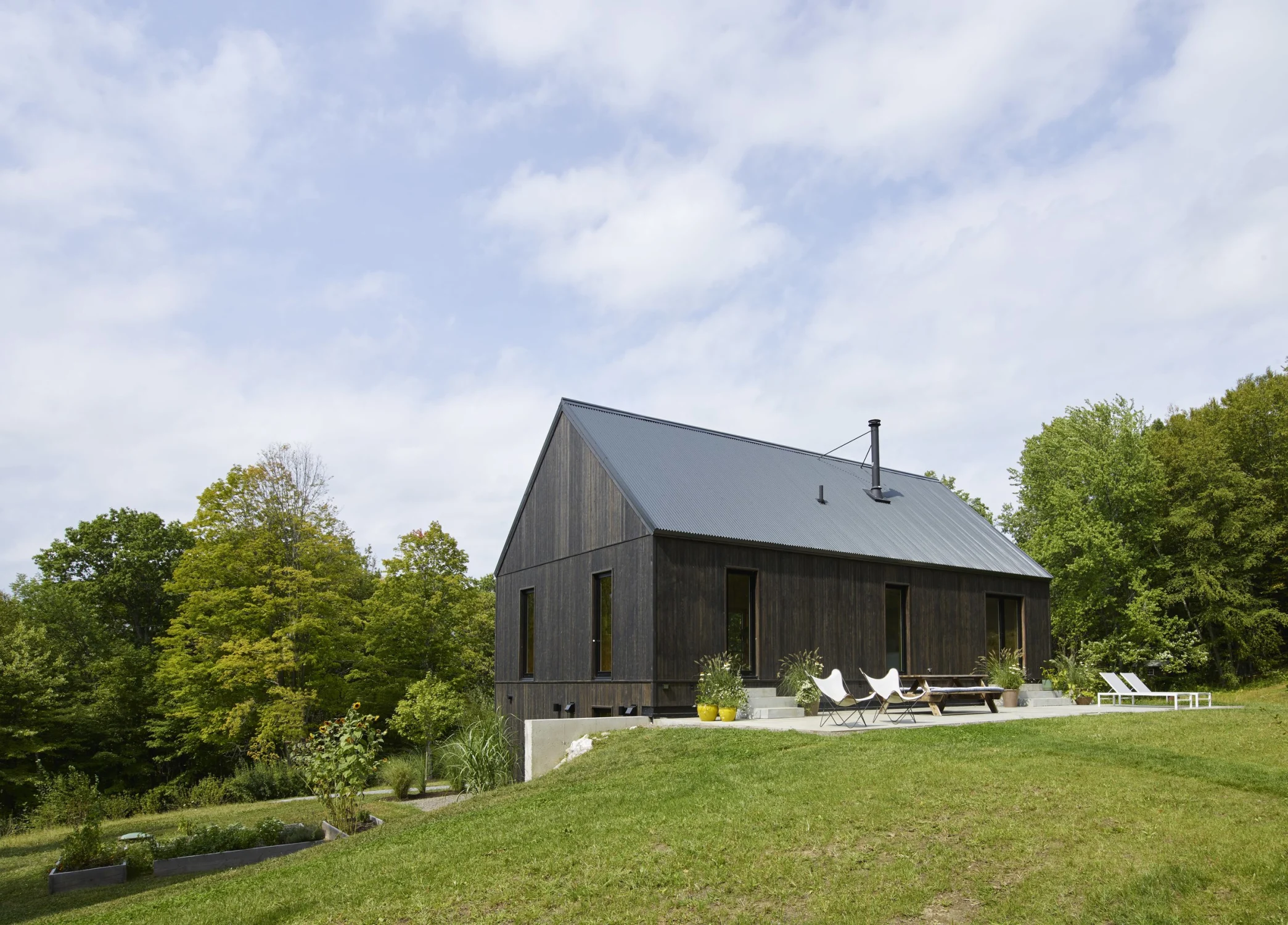 HOUSE, exterior, lawn, terrace