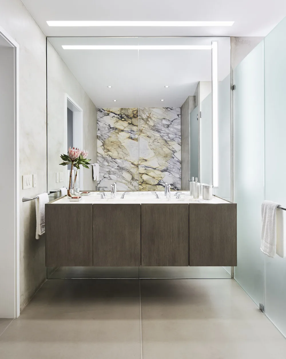 vanity, sinks, marble, glass