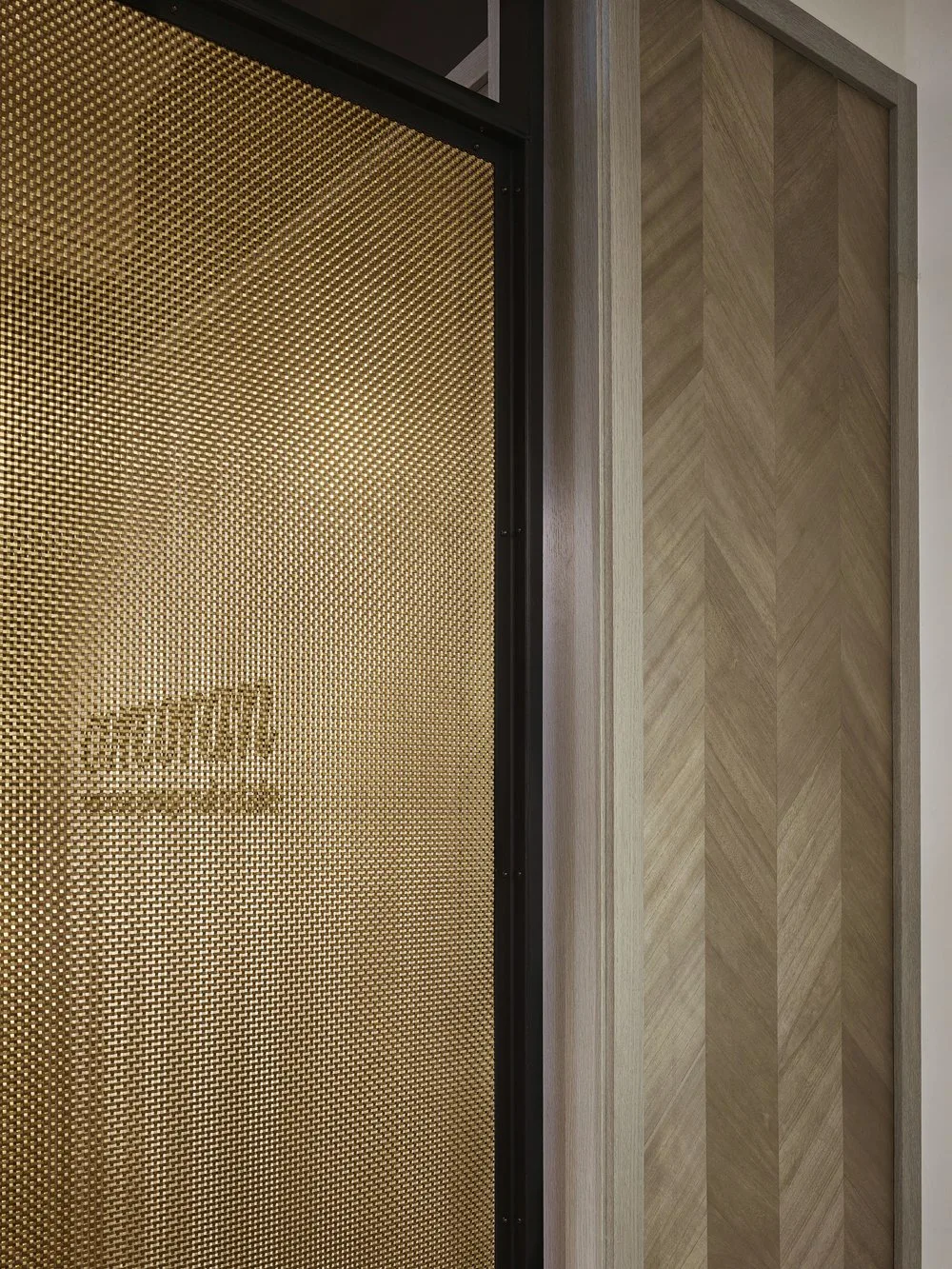 SIGNAGE, wood paneling, screen