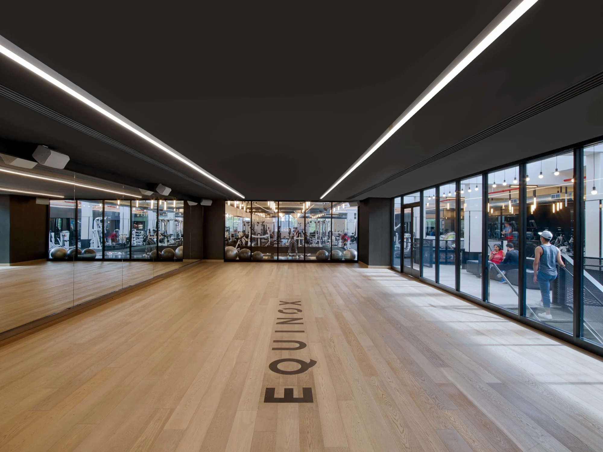 wood flooring, windows, mirrors