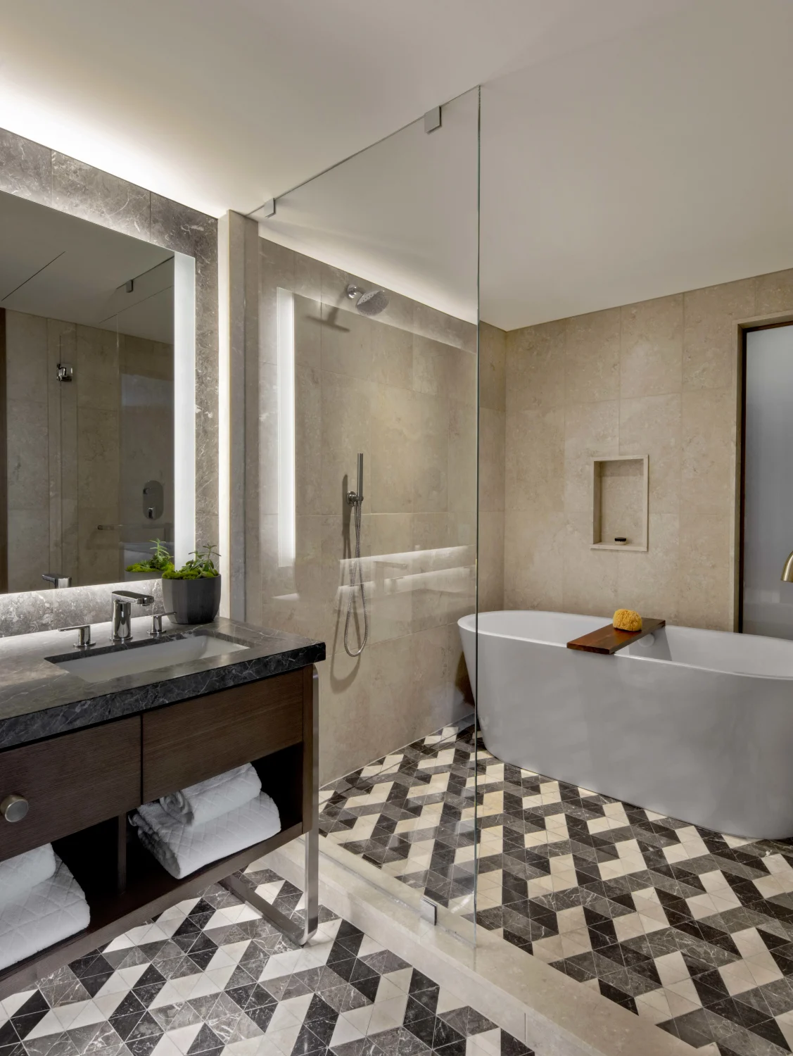 bathroom, tile, bathtub, shower