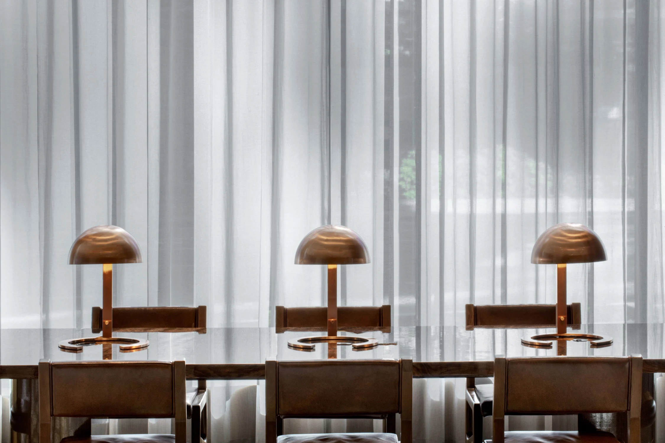 lamps, table, lobby, wood