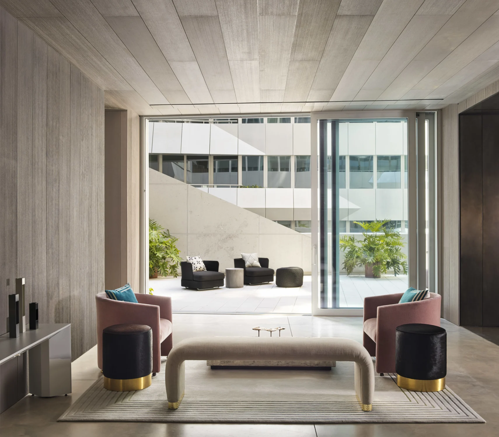 patio, sliding door, seating area