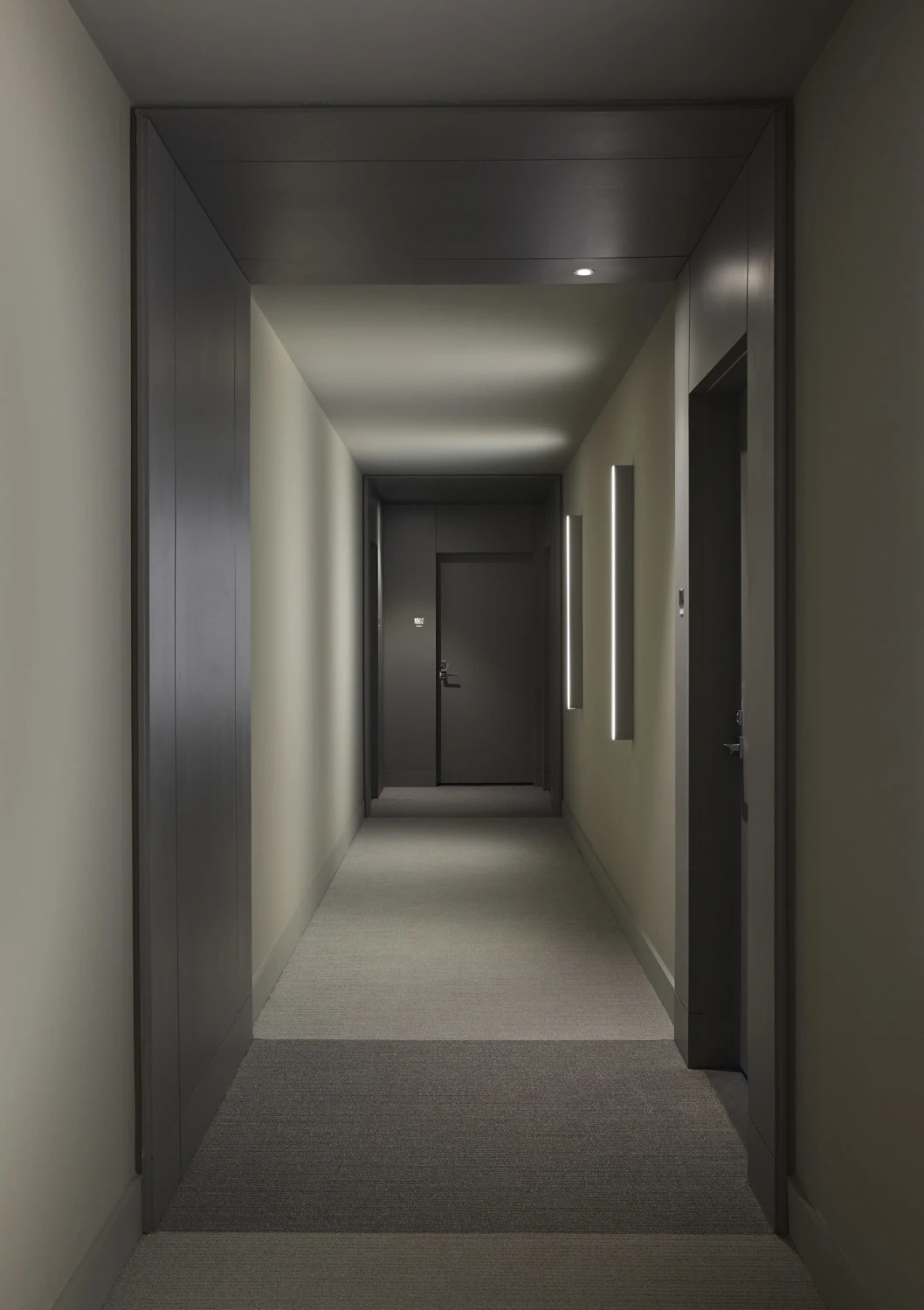 corridor, doors, dark