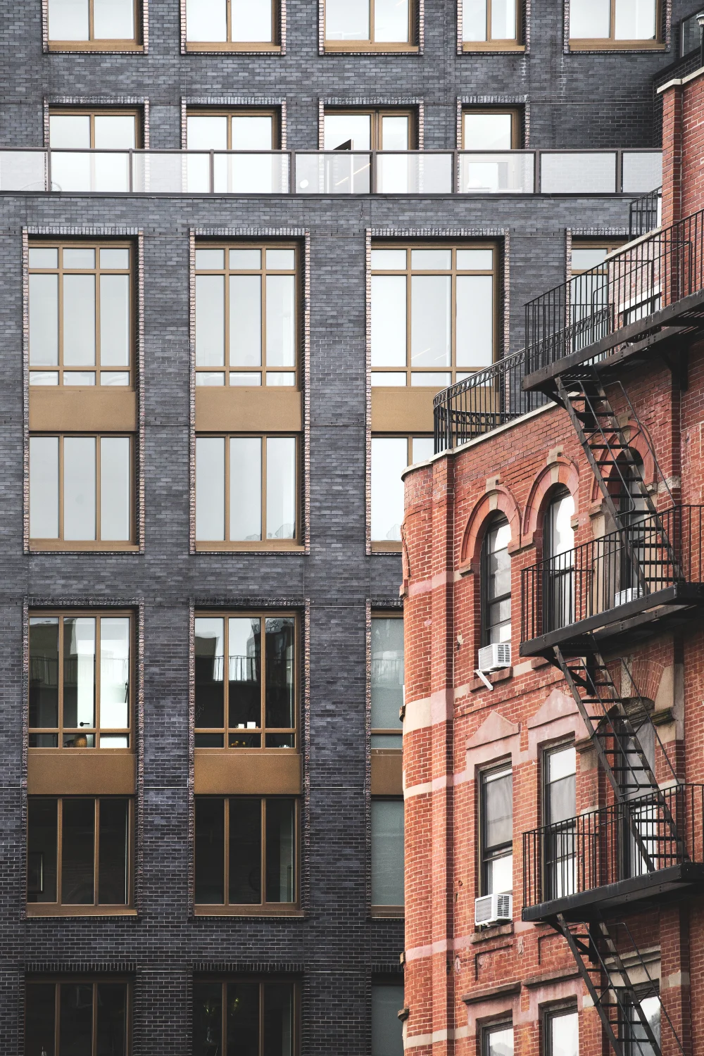 Exterior View, Brick, Brass, Arched Windows