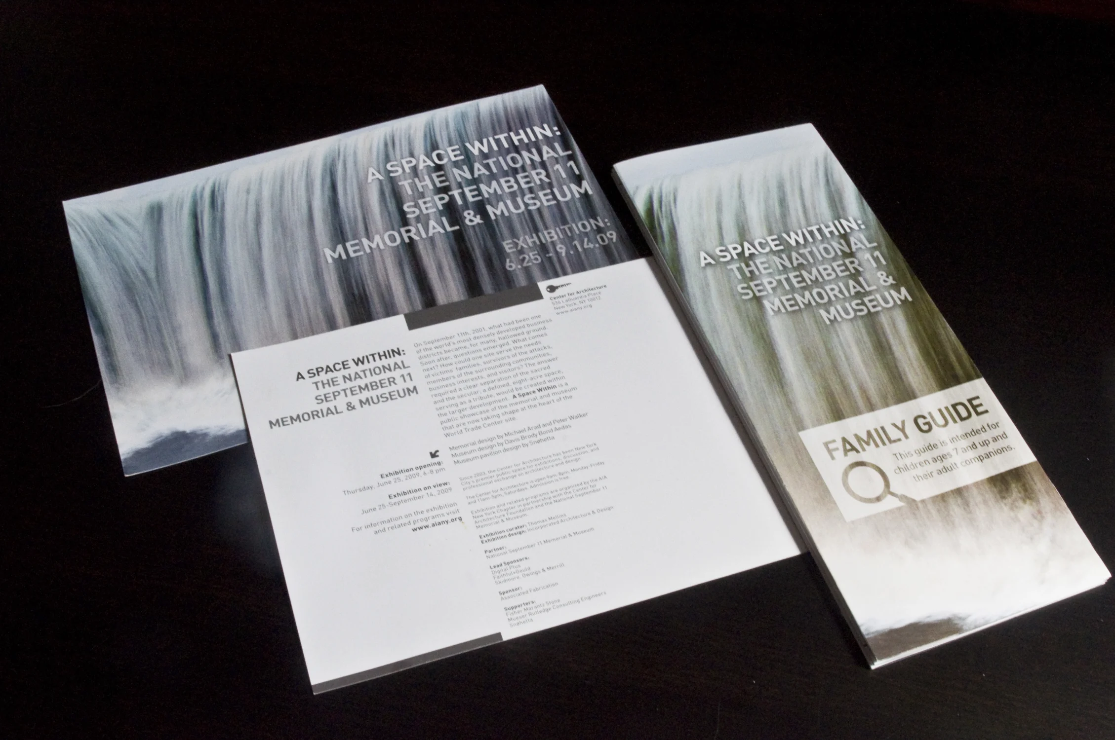 world trade center exhibit, graphic package
