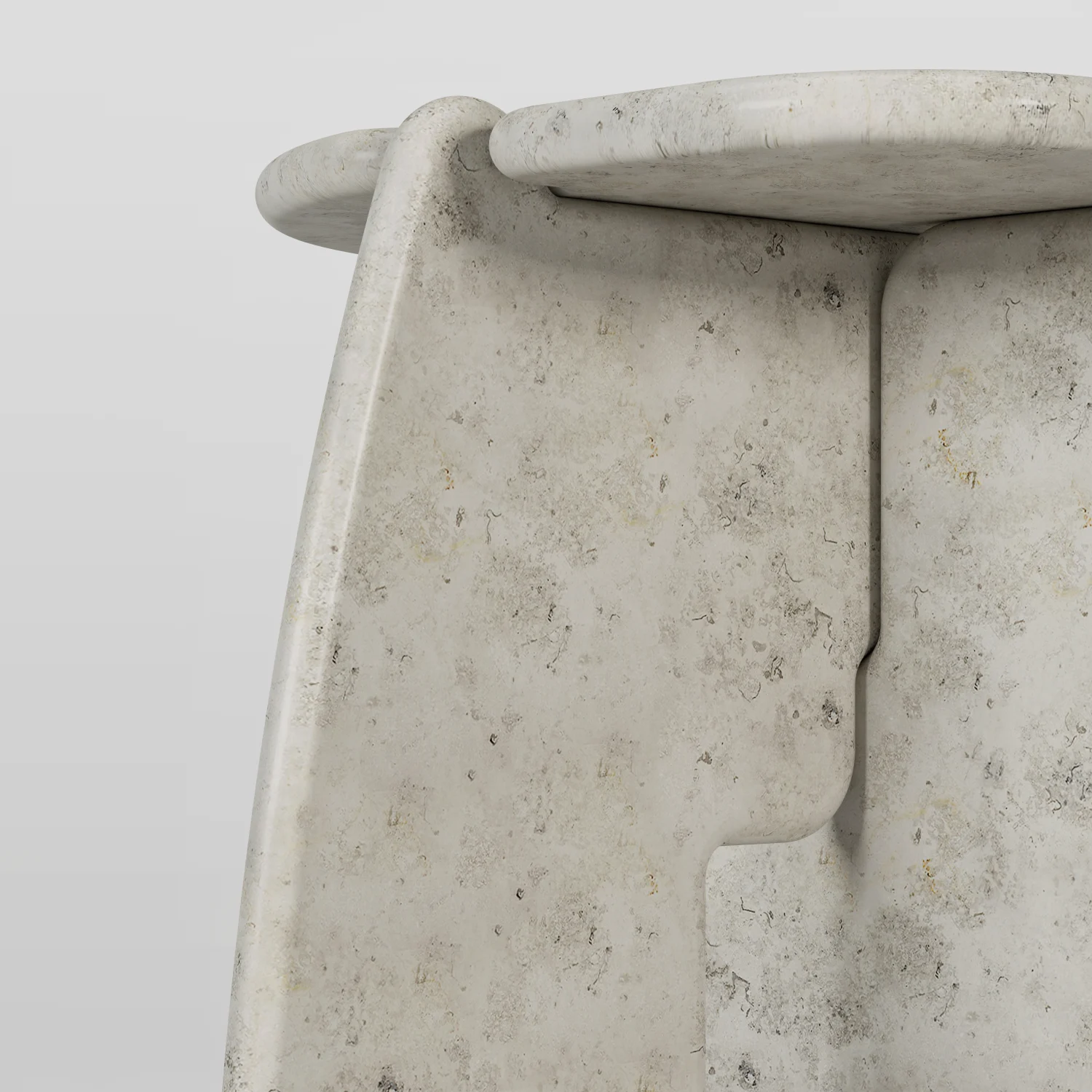 TABLE WHITE, MARBLE, LEG