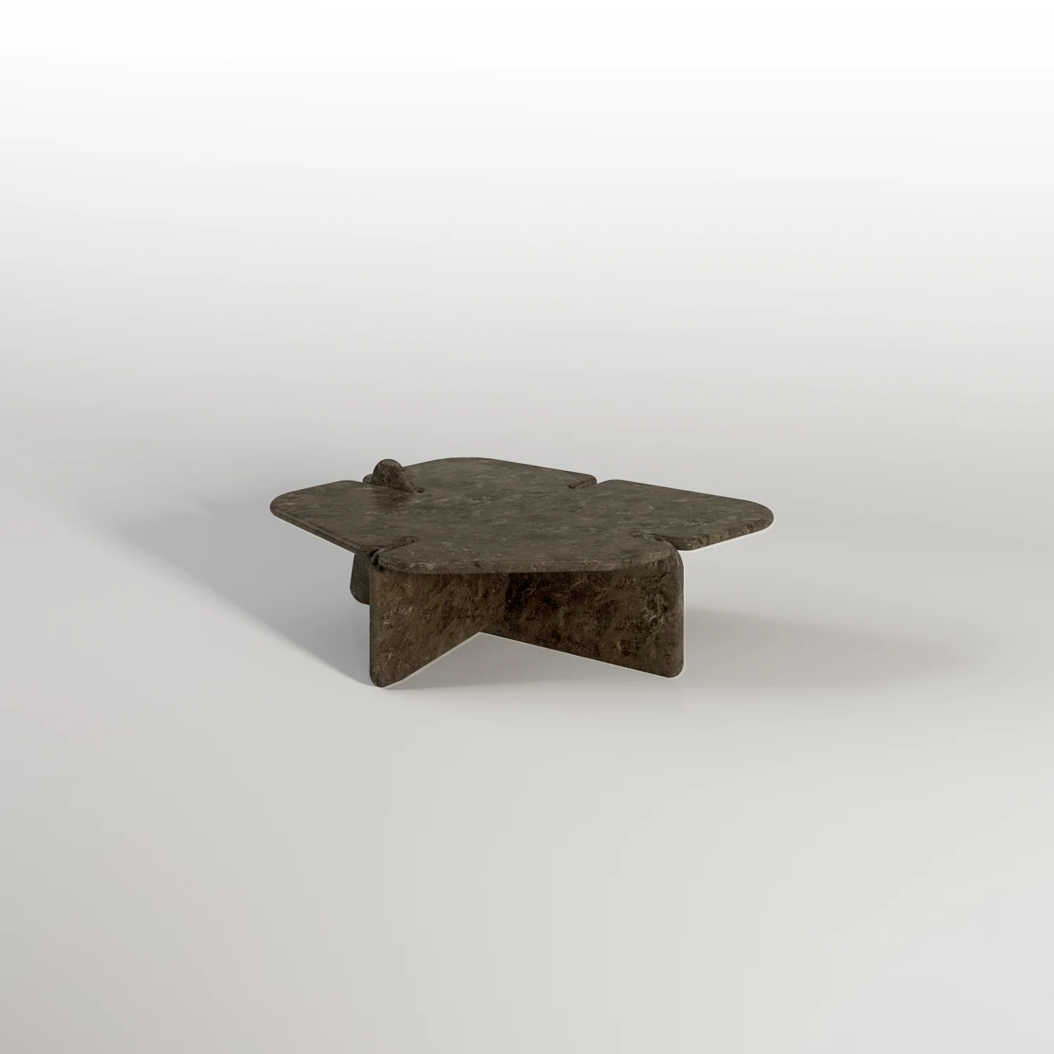 TABLE, DARK GRAY, MARBLE, COFFEE TABLE, LOW