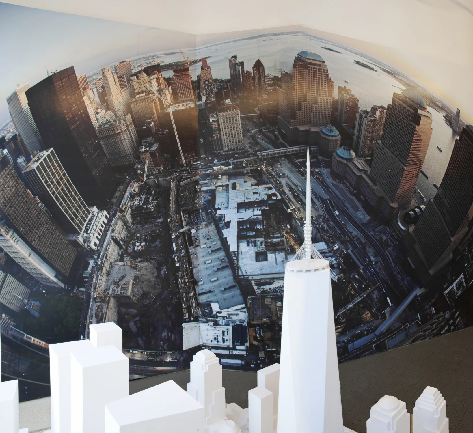 world trade center exhibit, panorama, model