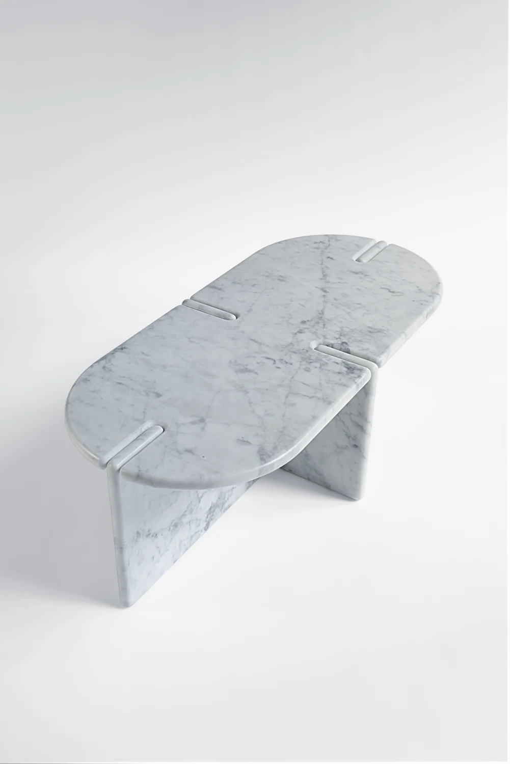 coffee table, marble, white