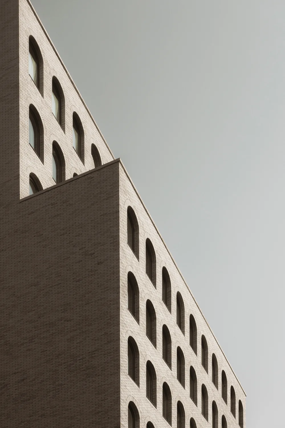 arched windows, brick, exterior