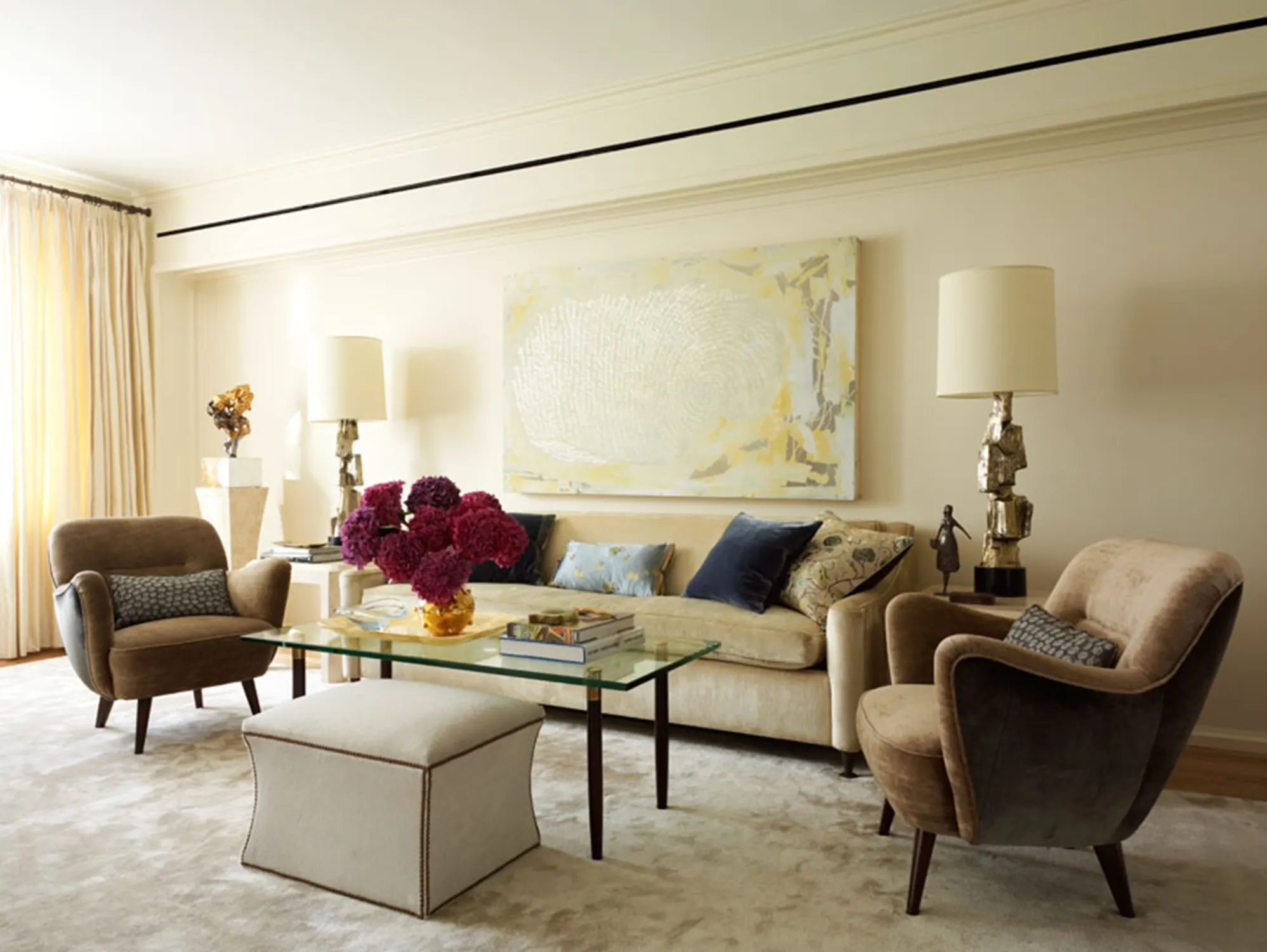 LIVING ROOM, sofa, art, coffee table