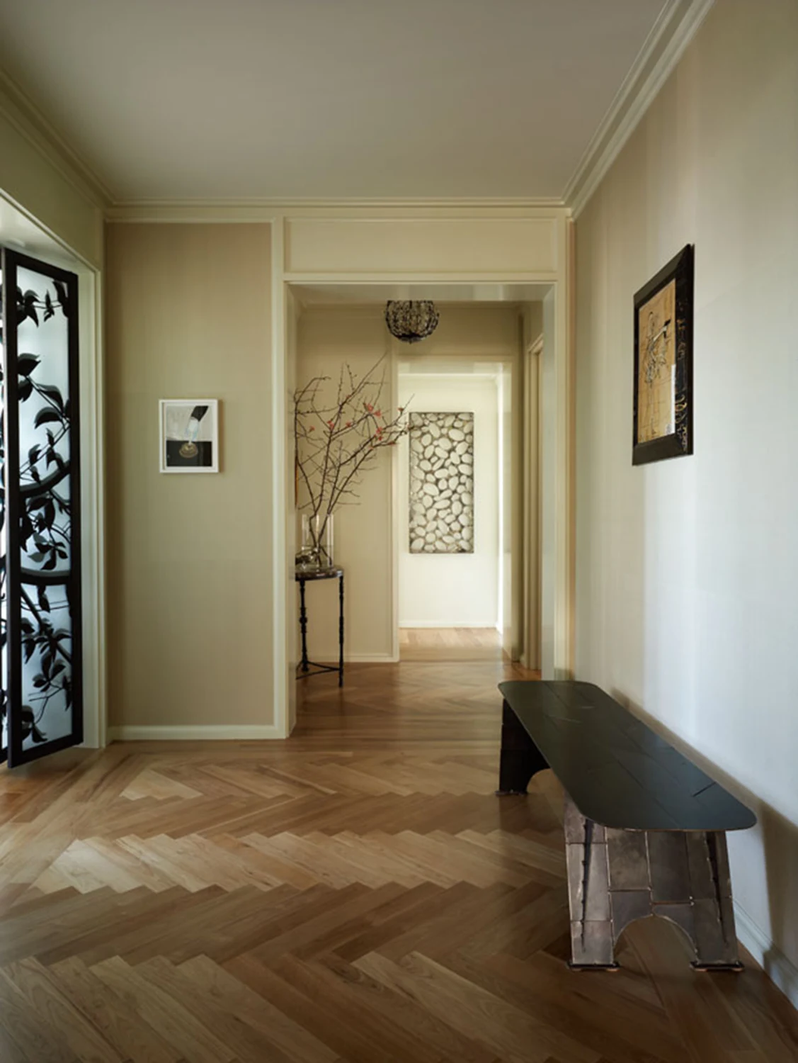 FOYER, bench, hallway, wood