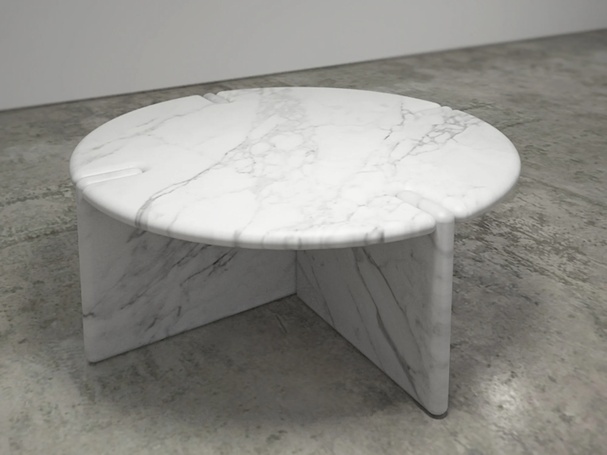 marble, white, coffee table, circular
