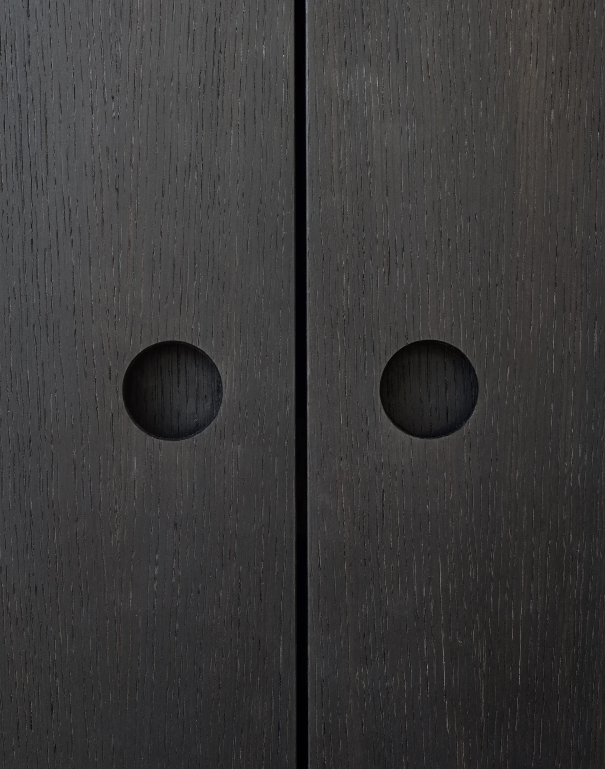 dark wood, detail, cabinet pull
