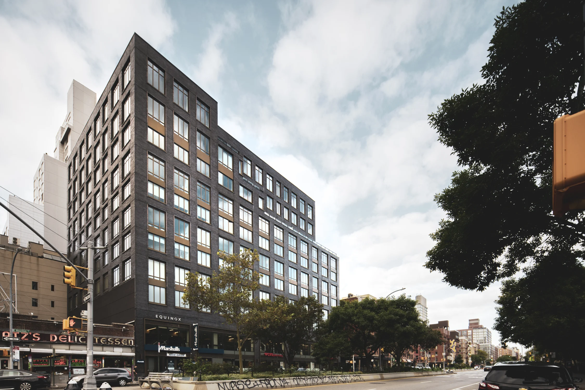 facade, brick, condos