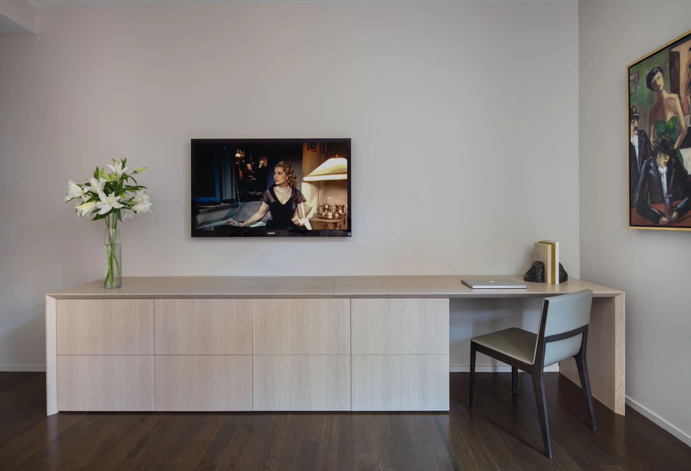 office, desk, cabinet, oak