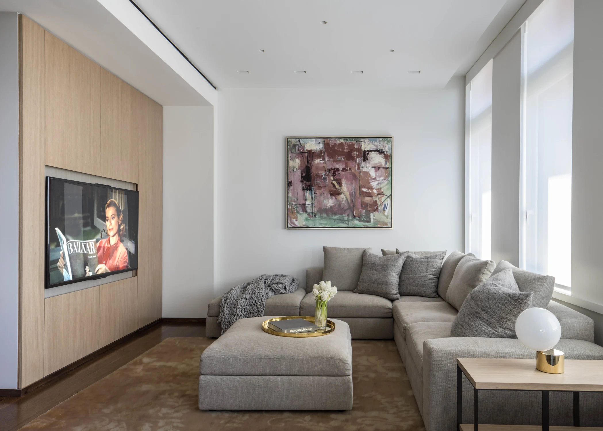 loft, cabinetry, veneer, oak, sofa, windows