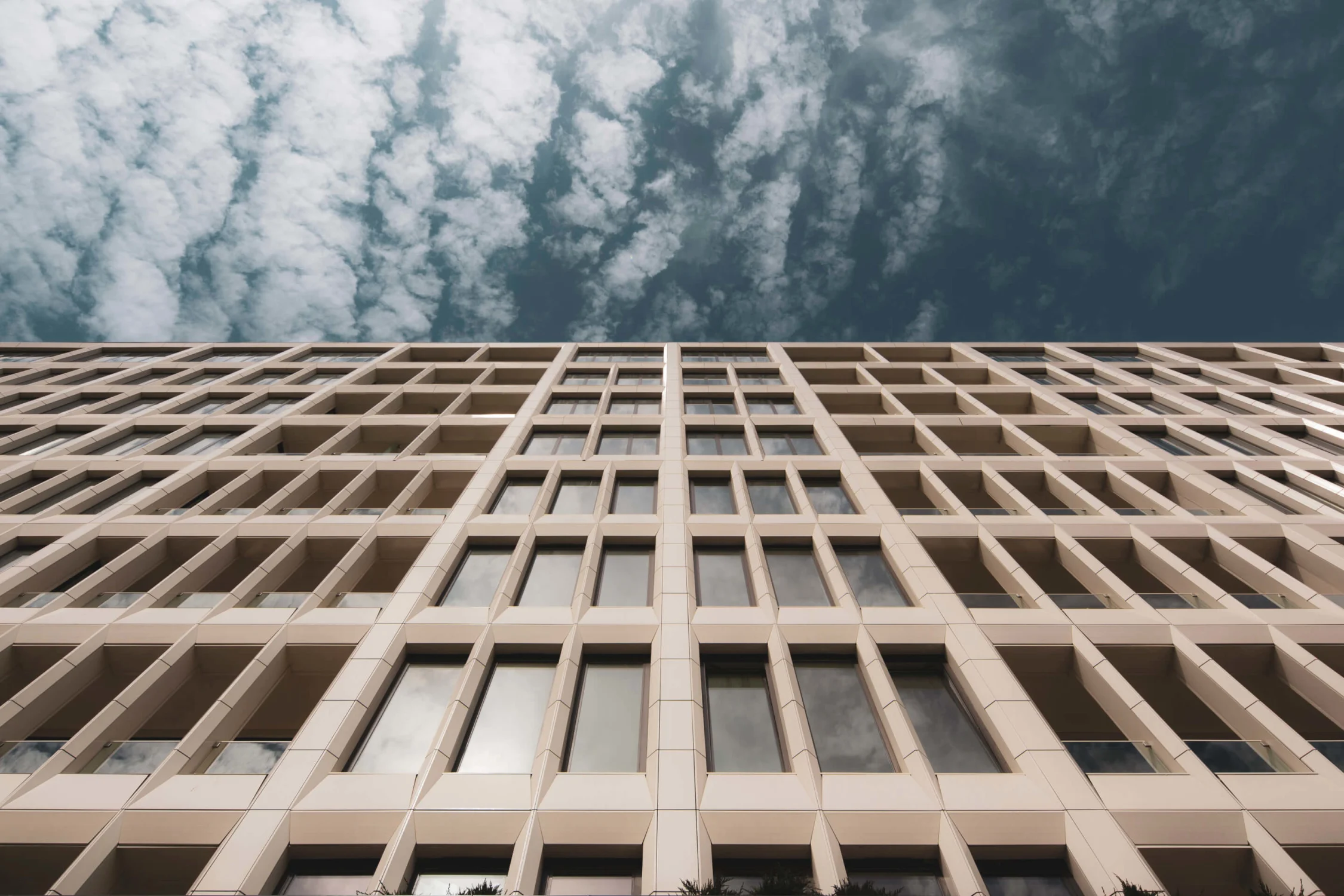 exterior, apartment building, street view, terra cotta, condos