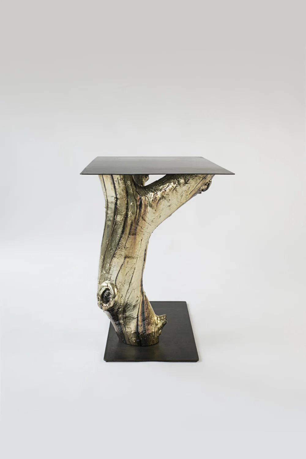 SIDE, BRASS, TREE, PLATED, TABLE