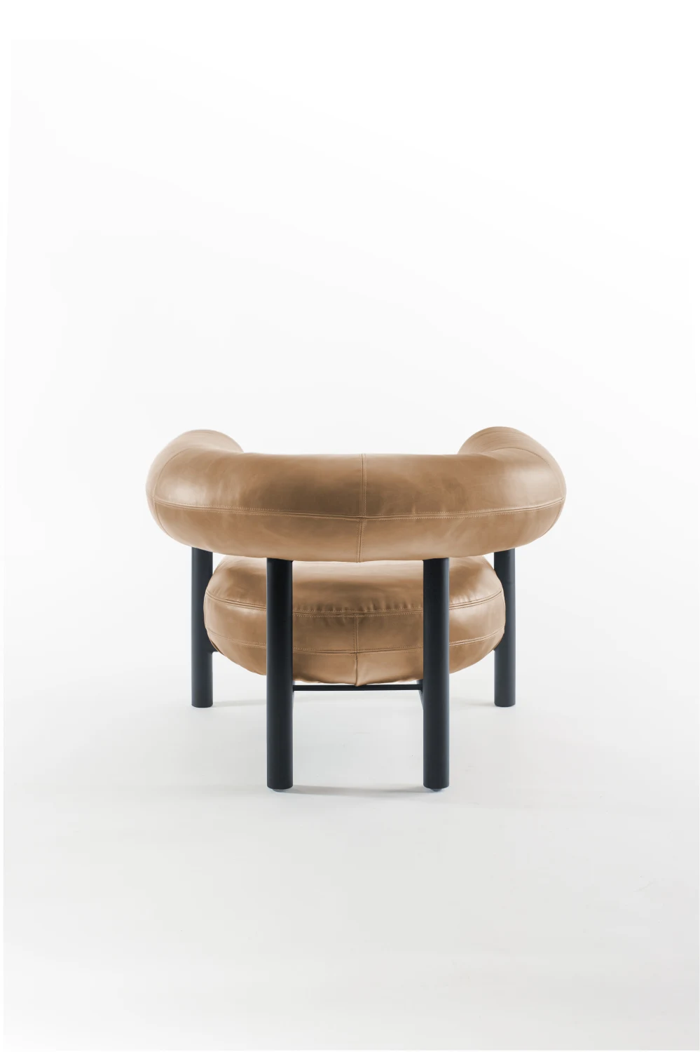 BACK, LEATHER, WOOD,  DOWEL, CUSHIONS