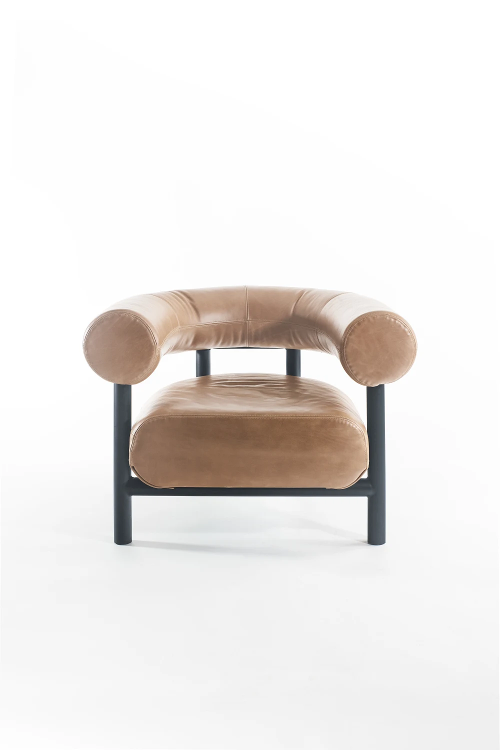 FRONT, LEATHER ,WOOD,  DOWEL, CUSHIONS