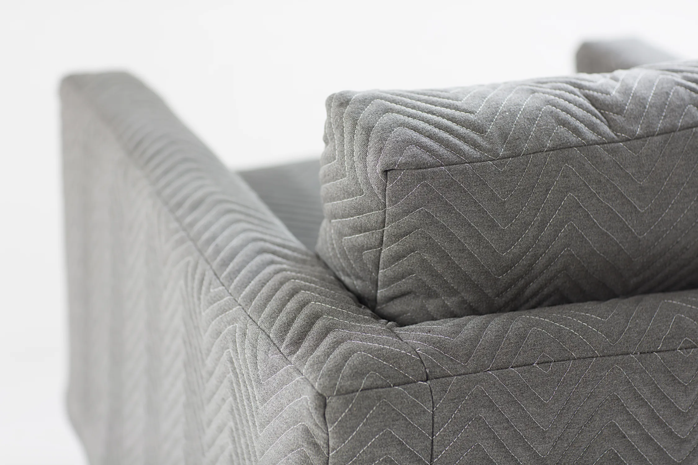 ARM CHAIR, DETAIL, QUILTED, CHEVRON